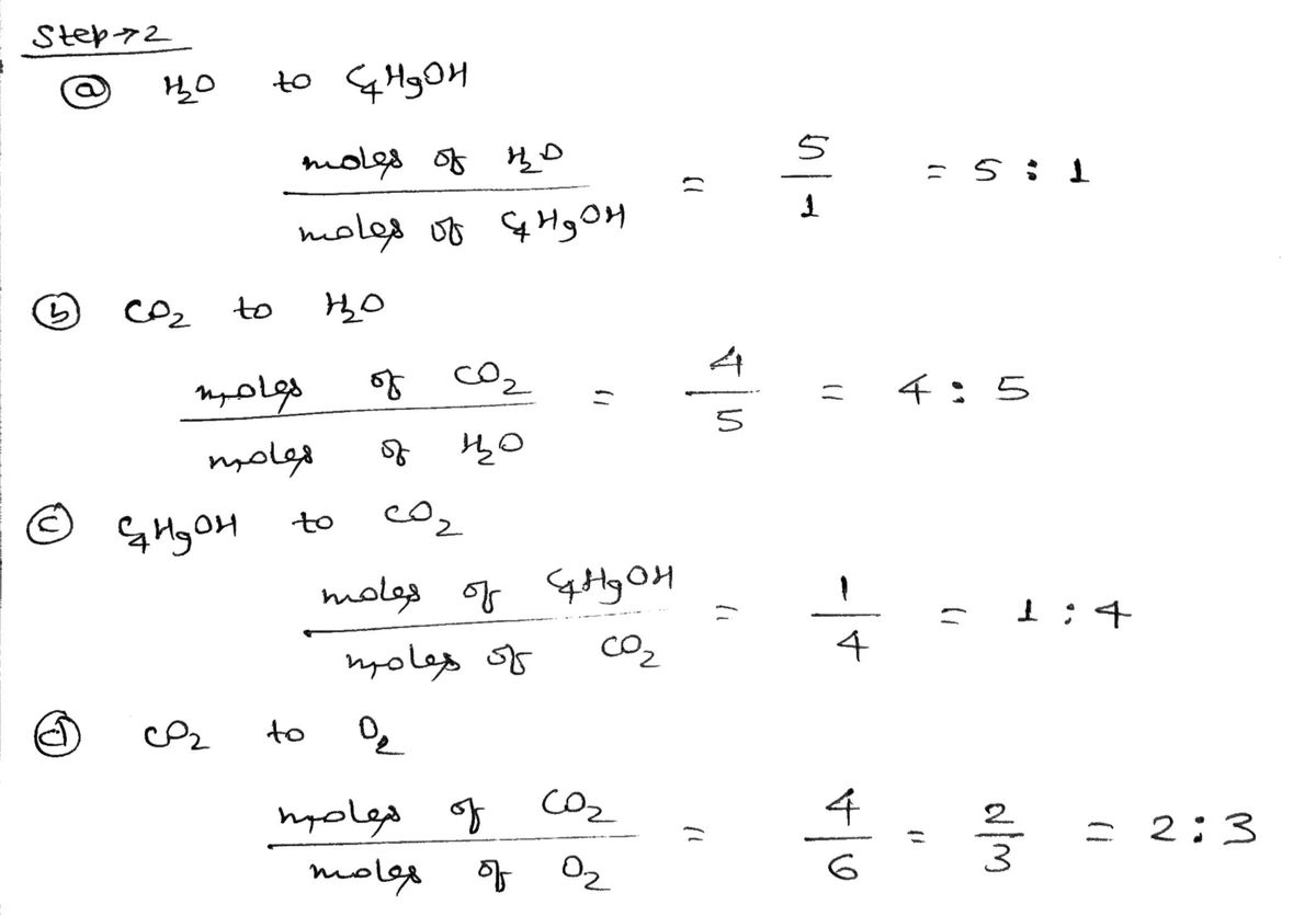 Answered Given the balanced equation C4H9OH bartleby